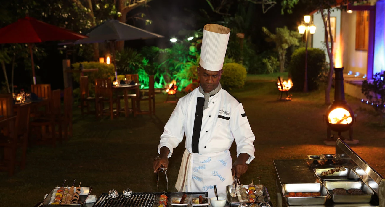 Outdoor Dining in our Tranquil Garden