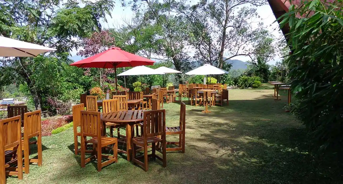 Outdoor Dining in our Tranquil Garden