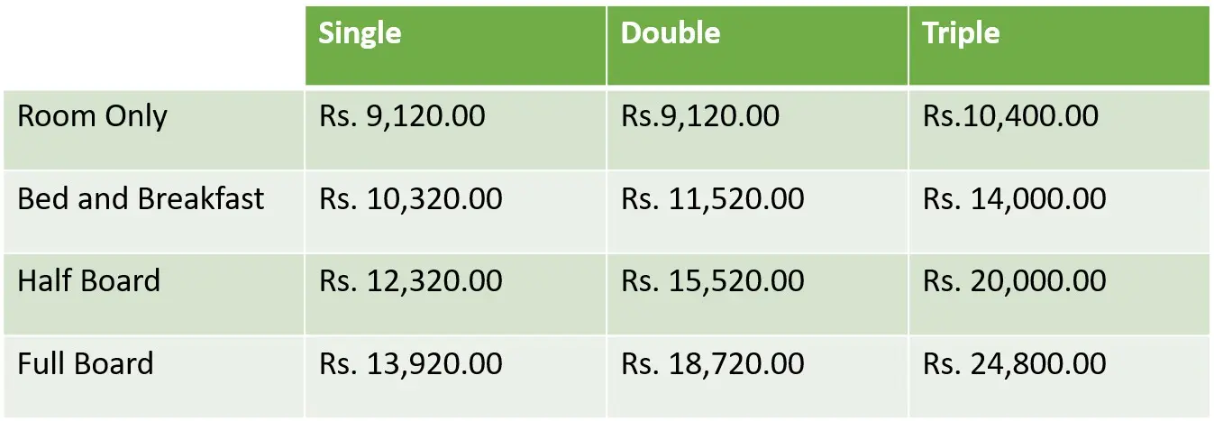 Direct Online Booking Offer
